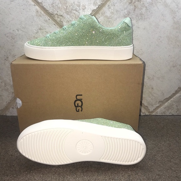 🆕 UGG Zilo Mint Glitter Sneakers Size 8-Holiday New Year’s Eve - Picture 9 of 11